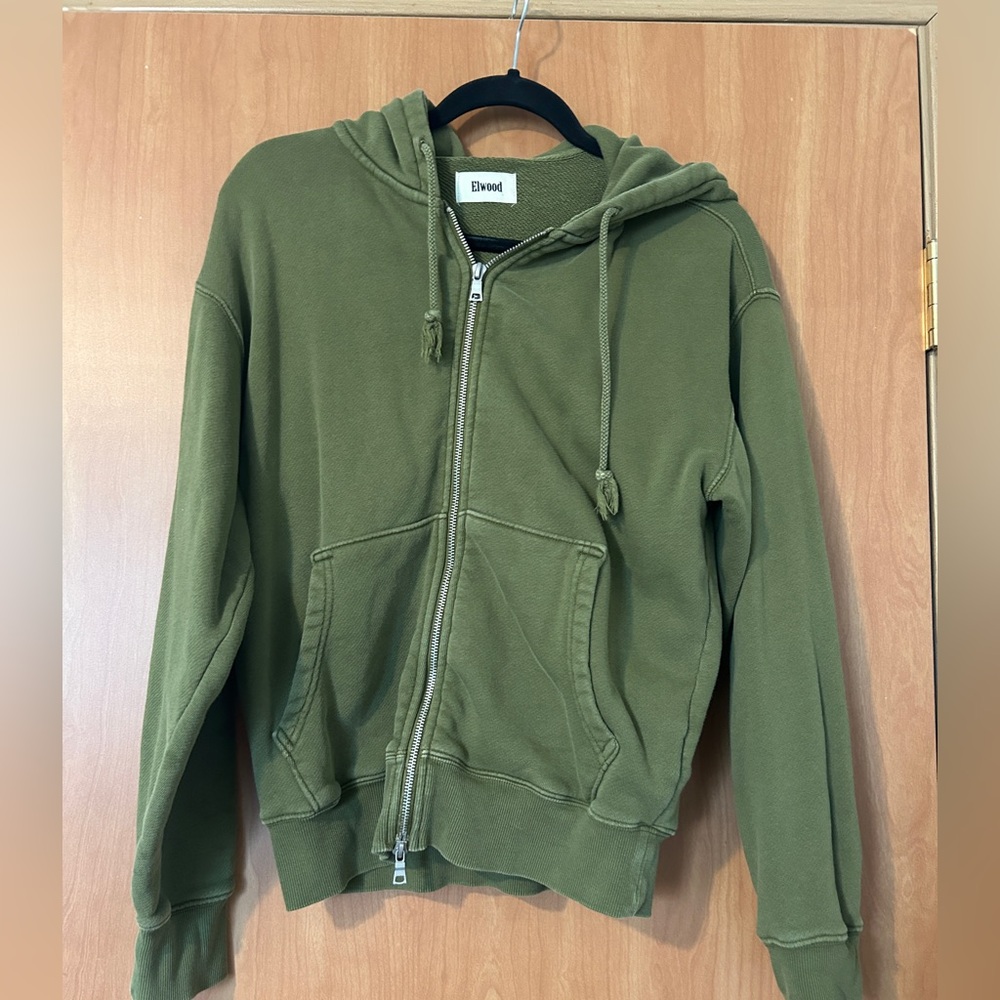 Elwood organic cotton core zip hoodie